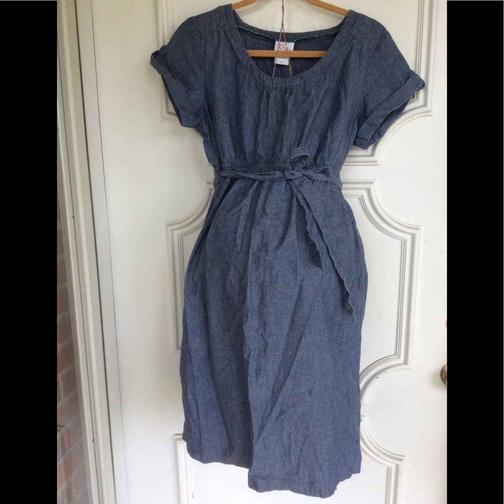 Motherhood Maternity lightweight denim dress Size L